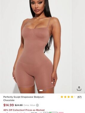 Perfectly Sculpt Shapewear Bodysuit in Chocolate